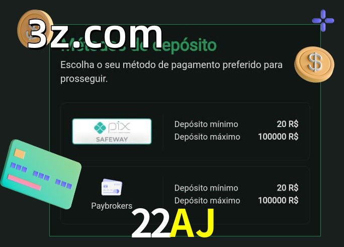 O cassino 22AJbet oferece uma grande variedade de métodos de pagamento